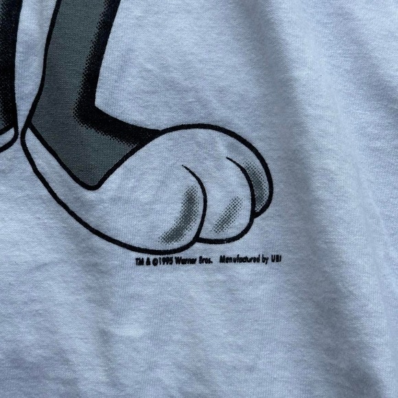 VINTAGE 1995 MADE IN THE USA LOONEY TUNES BUGS BUNNY SIZE XL - Picture 3 of 4